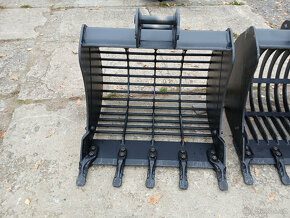 Roštová lopata- třídící lžíci 90cm nebo 150cm JCB 3cx/4cx - 4