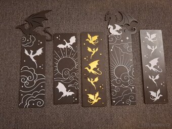 Prodám různé záložky do knih s motivy draků - 4