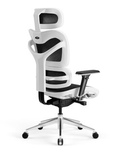 Ergonomická kancelářská židle Diablo V-Commander (bílo-černá - 4