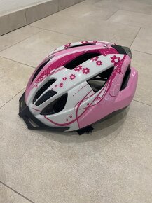 Dívčí cyklistická helma vel. 49-54 cm + rukavice - 4