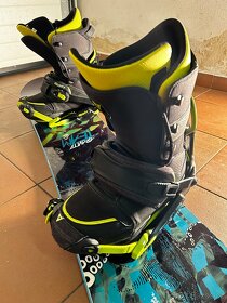 Snowboard Gravity team lime- set - 4