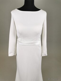 Luxusní nenošené svatební šaty, MARIGOLD, XS/S- 34/36 EU - 4