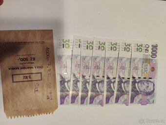 1000 R90 s přítiskem 30. výročí ČNB 7x - 4