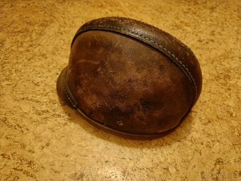 stara kozena hornicka prilba - v super stavu - 4
