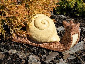 Zahradní dekorace - šneček, šnek malý - 4