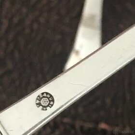 starožitné lžičky Sandrik Alpaka 13ks - 4