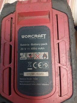 Worcraft nabíječka a baterie 4Ah - 4
