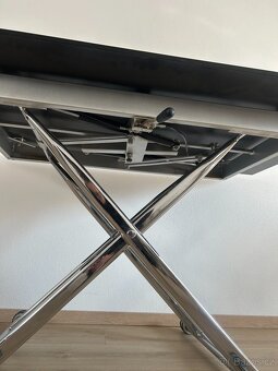 Skleněný stůl - polohovatelný - 4