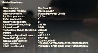 MacBook Air 11, Core i5 128GB SSD 4GB RAM, silver 2014 - 4