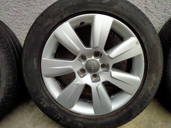Alu kola originál Audi, 7J x r17, 5x112, ET 34, Letní pneu - 4