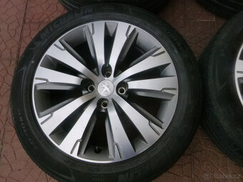 Letní sada alu originál Peugeot 3008 4x108 7,5Jx17 ET29 TPMS - 4
