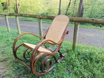 OHÝBANÉ HOUPACÍ KŘESLO VE STYLU THONET–FRANCIE, 70.–80. LÉTA - 4