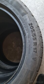 Zánovní letní pneumatiky Continental 205/55 R17 - 4