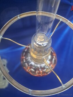 Petrolejová lampa z majoliky - 4