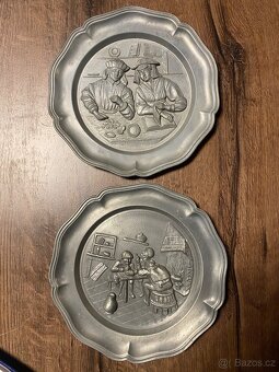 Staré Německé ozdobné talíře a vázičky - 4