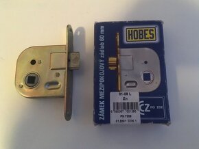 Dveřní klika mosaz(k dispozici 2ks a 1 dveř.zámek) - 4