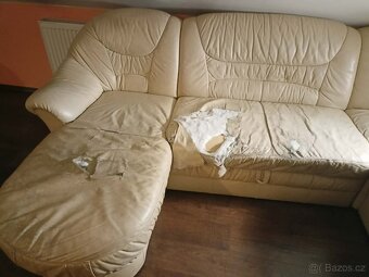 Kožená sedačka a křeslo - 4