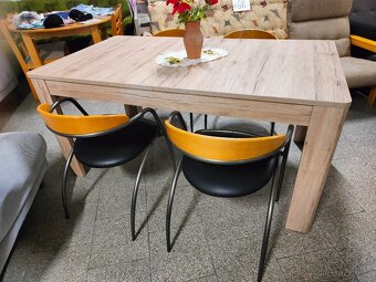 Set jídelní - stůl rozkládací + 4 židle - 4