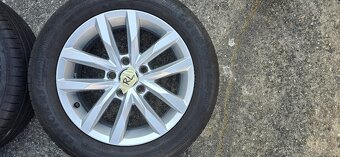Alu kola VW 5x112, nove letní pneumatiky - 4