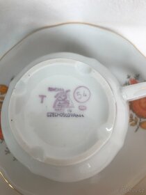 Porcelanovy cajovy servis - česká výroba - 4