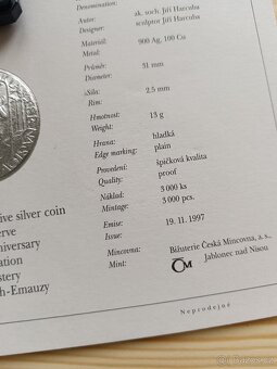 200kč ČNB Proof 1997/Emauzy - Vzácnější mince - 4