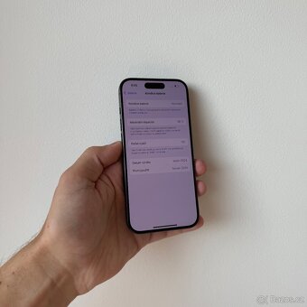 APPLE IPHONE 15 PRO 128GB ČERNÝ TITAN-BATERIE 98%-ZÁRUKA - 4