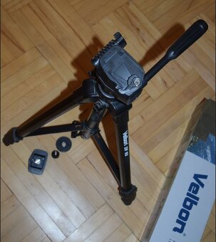 Stabilní tripod / stativ VELBON DF60, kvalitní -foto kamera - 4
