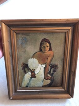 Paul Gauguin-dívka s vějířem - 4