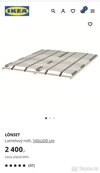 DOVOZ MOŽNÝ postel IKEA 140x200. - 4
