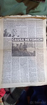 Atentát na Heydricha časopisy,noviny - 4