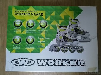 Nastavitelné brusle 2v1 WORKER Naare - XS (29-32) - 4