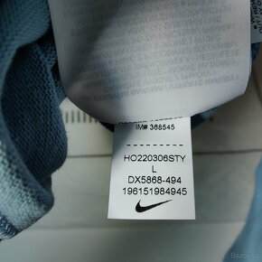 Pánské Nike Long-Sleeve Mock Neck Triko, Modré, L - 4