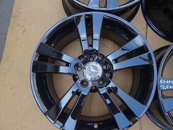 Alu disky černé na Mercedes, 17", 5x112, ET 38, šířka 7,5J - 4
