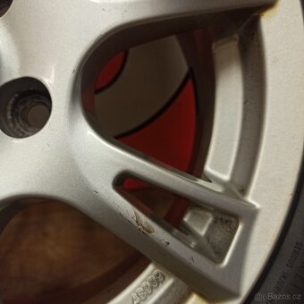 ALU kola Seat Leon 5x112, zimní pneu 195/65 R15 - 4