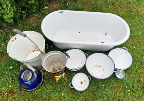 Smaltované nádobí - vanička a jiné - 4