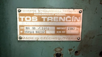 Hrotový soustruh TOS SUI 50/1000 - 4