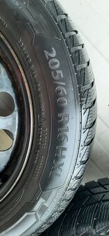 Zimní pneu 205/60 R16 Barum Polaris 5 vč. disků 5x112 - 4