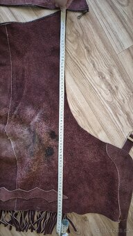 Kožené westernové chapsy XL - 4