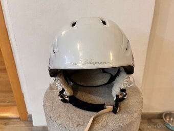 Lyžařská helma přilba + brýle - 4