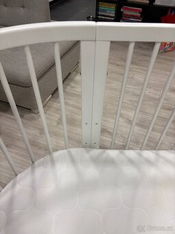 Dětská postýlka bílá variabilní a nastavitelná 9v1 - 4