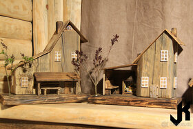 Dřevěný domeček atypický terasa a krb AT047 - 4