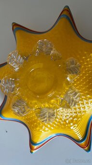 Skleněná retro mísa - 4