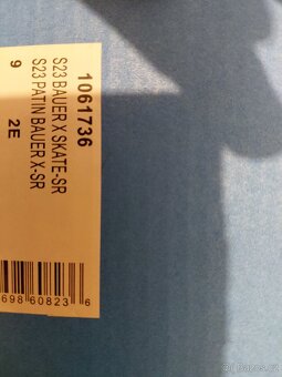 Brusle Bauer X S23,SR vel. 9.0/44.5,EE - 4