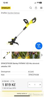 AKU Stanley fatmax strunová sekačka - 4