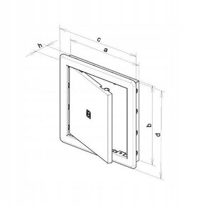 Nové dvířka revizní vanová HACO VD, 150x300 mm - 4