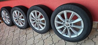 Originál alu Škoda 3 Minoris 5x112 205/55 R16 - 7mm letní - 4