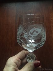 Broušené sklenice - 2 sady - 4