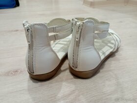 Dívčí/dětské sandály, bílé, vel. 34 - 4