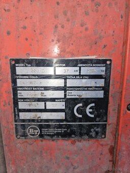 Vysokozdvižný vozík BT, nosnost 2T, r.v.2006, 5500mth, LPG - 4