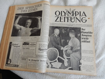 RARITA ,svázané olympiacajtung roku 1936 - 4